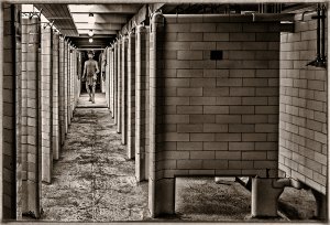 'Pit-head Baths' from 'The Big Pit' series by Judy Knights